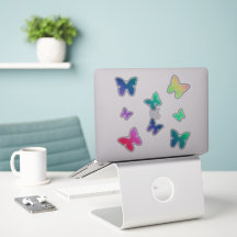 Rainbow Butterfly Sticker Pack | Cute Butterflies