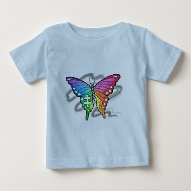 Rainbow Butterfly T-shirt (Framsida)