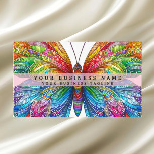 Rainbow Butterfly Visitkort