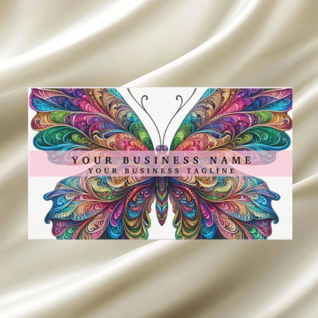 Rainbow Butterfly Visitkort (Skapare uppladdad)