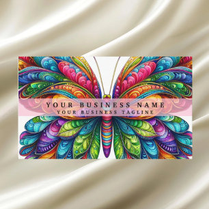 Rainbow Butterfly Visitkort
