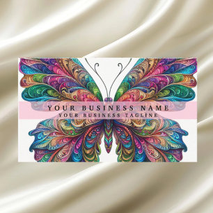 Rainbow Butterfly Visitkort