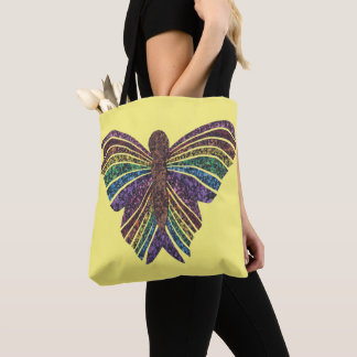 Rainbow Butterfly (yellow) - Tote Tygkasse