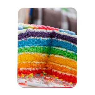 RAINBOW CAKE FLEXIBLE MAGNET