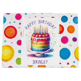 Rainbow Cake Happy Birthday