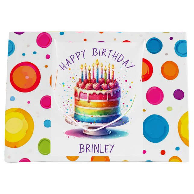 Rainbow Cake Happy Birthday (Framsidan)