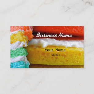 Rainbow Cake Visitkort