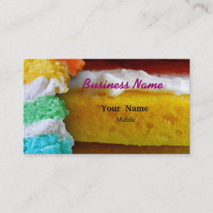 Rainbow Cake Visitkort