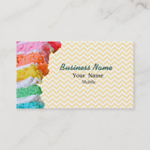 Rainbow Cake Visitkort