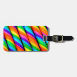 Rainbow Candy cane Bagagebricka