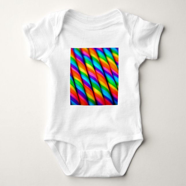 Rainbow Candy cane Tee Shirt (Framsida)