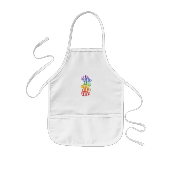 RAINBOW CANDY Kids' Apron Barnförkläde (Framsidan)