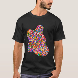 Rainbow Candy Rosa Lila Gult Blue Sprinkles Lo T Shirt
