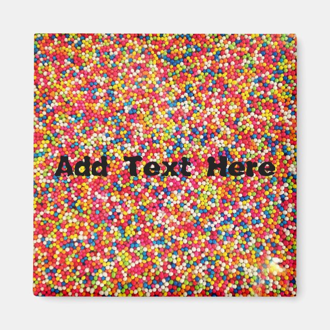 Rainbow Candy Sprinkles Magnet (Framsidan)