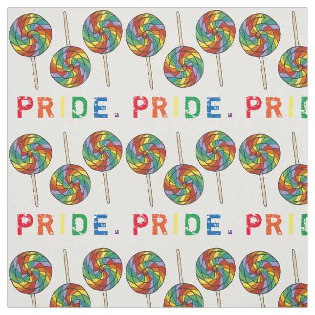 Rainbow Candy Sweet Lolly Lollipop Gay pride LGBT Tyg (Provkarta)