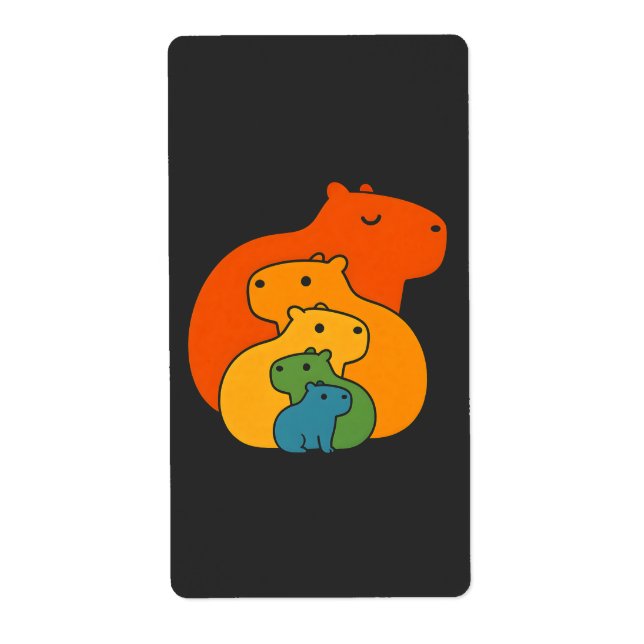 Rainbow capybaras fraktsedel (Framsidan)