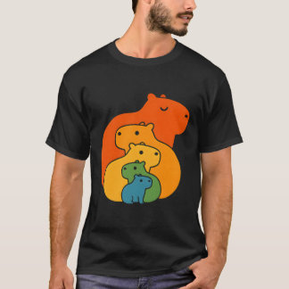 Rainbow capybaras t shirt