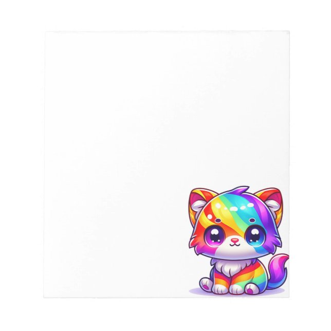 Rainbow Cat Anteckningsblock (Framsida)