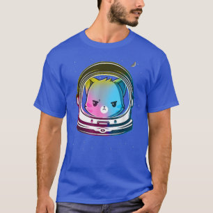 Rainbow Cat Astronaut Space Eploration Astronomy  T Shirt