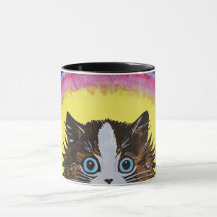 Rainbow Cat by Louis Wain Mugg