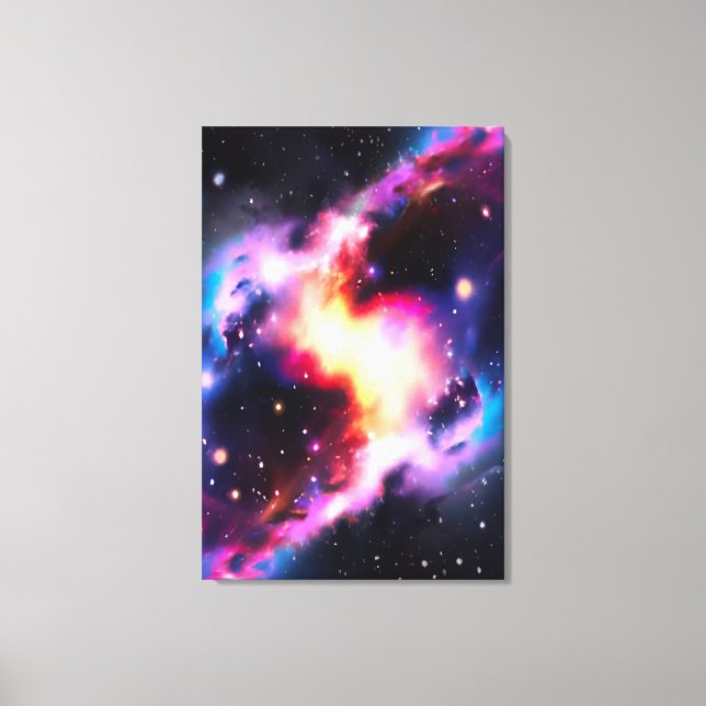Rainbow Cat Öga Nebula Galaxy Stretched Canvas (Framsida)