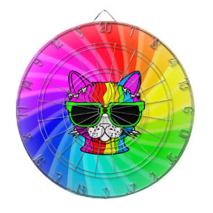 Rainbow Cat Twirl Darttavla