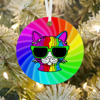 Rainbow Cat Twirl Julgransdekoration