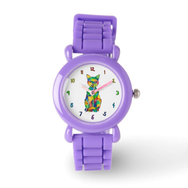Rainbow Cat Watch (Child) Armbandsur (Framsida)