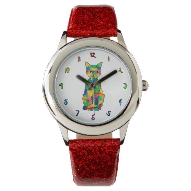 Rainbow Cat Watch (Child) Armbandsur (Framsida)