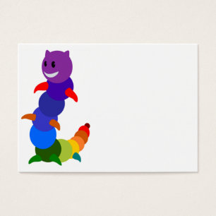 RAINBOW CATERPILLAR VISITKORT