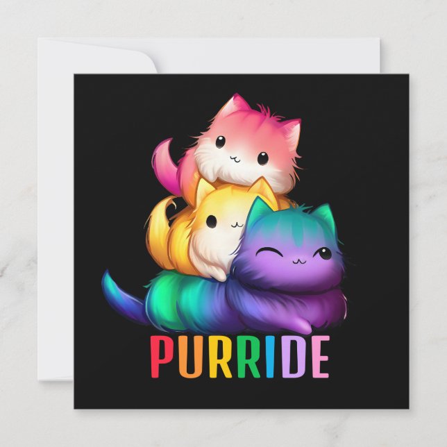 Rainbow Cats Purride Black (Framsida)