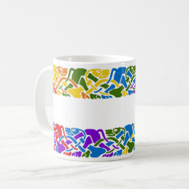 Rainbow Celtic Hounds Kaffemugg