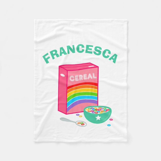 Rainbow Cereal Fleecefilt (Framsidan)