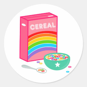 Rainbow Cereal Runt Klistermärke