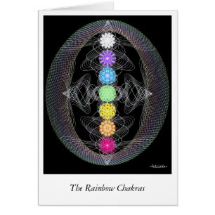 Rainbow Chakras Hälsningskort