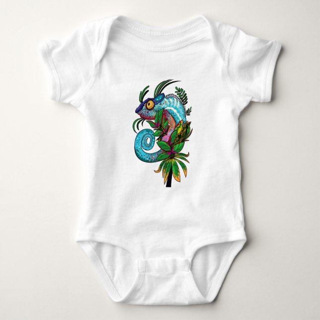 Rainbow Chameleon T Shirt (Framsida)