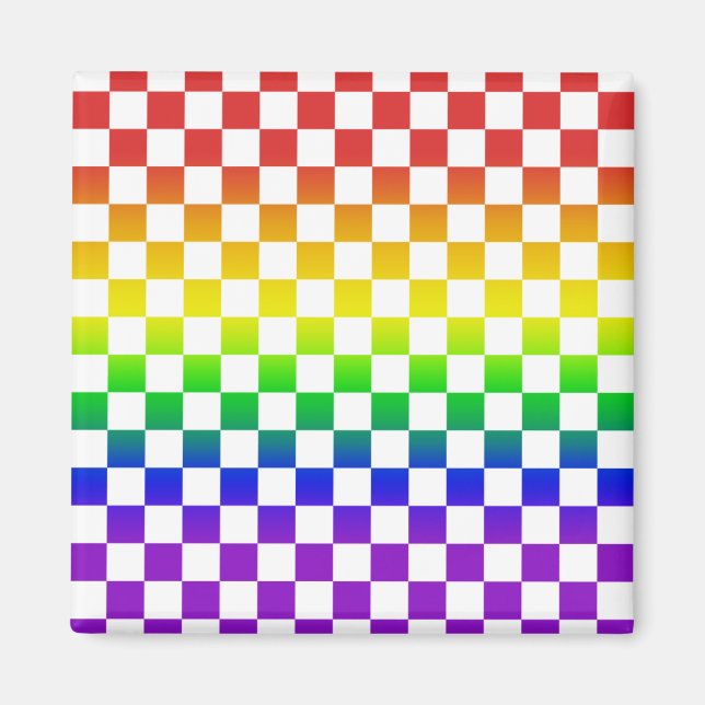 Rainbow Checkerss Magnet 01 (Framsidan)