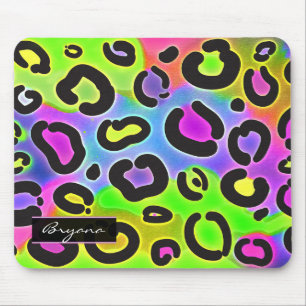 Rainbow Cheetah Leopard Computer Mouse Pad Musmatta