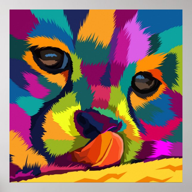 Rainbow Cheetah Poster (Framsidan)