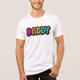 Rainbow Cheetah Print Pappa Brev Shirt T