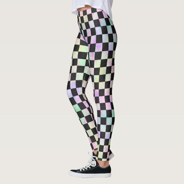 RAINBOW CHESS LEGGINGS (Vänster)
