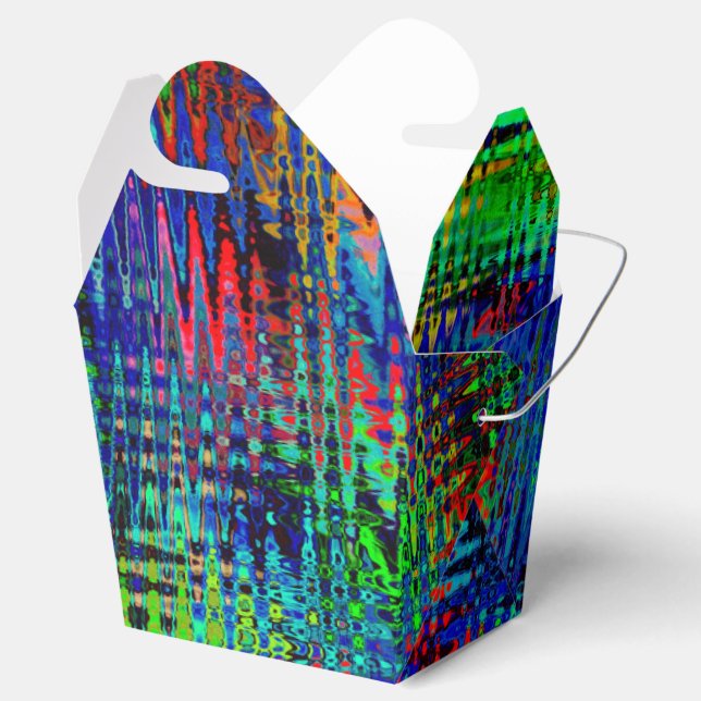 Rainbow Chevron Abstrakt Presentaskar (Öppnad)