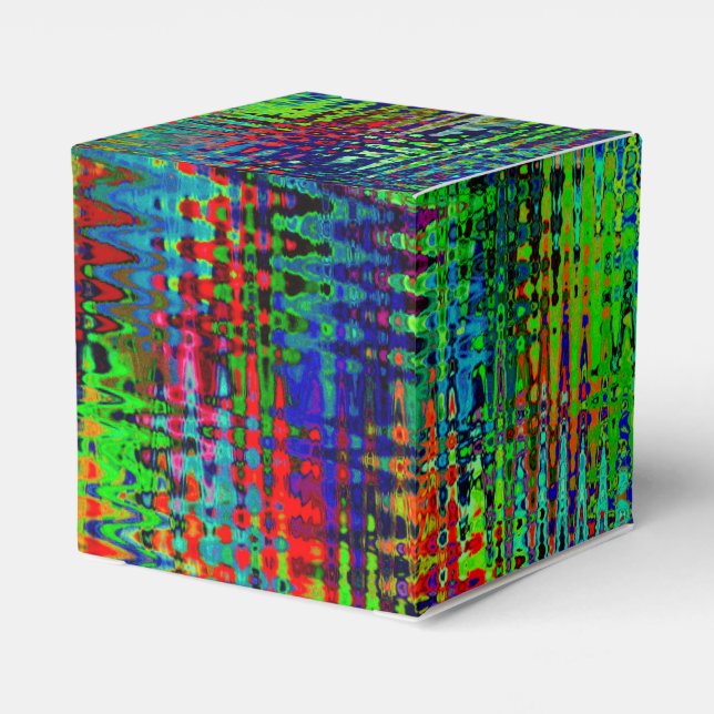 Rainbow Chevron Abstrakt Presentaskar (Baksidan Sidan)