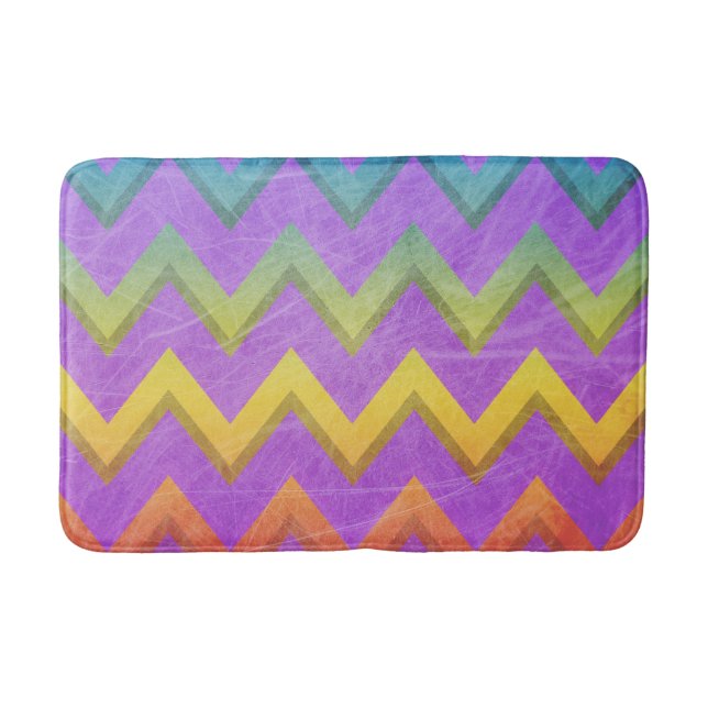 Rainbow Chevron av Shirley Taylor Badrumsmatta (Framsidan)
