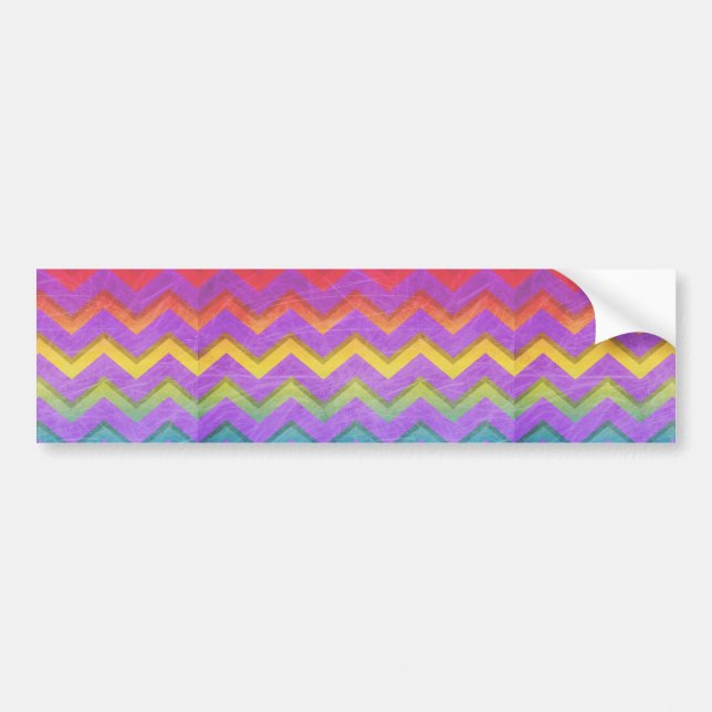 Rainbow Chevron av Shirley Taylor Bildekal (Framsidan)