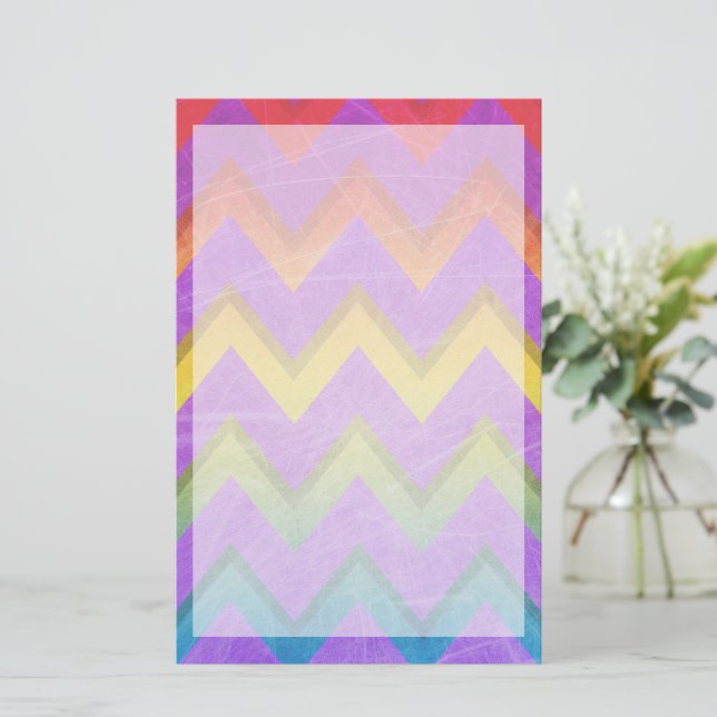 Rainbow Chevron av Shirley Taylor Brevpapper (Stående Fram)