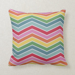 Rainbow Chevron Dekorativ kudde
