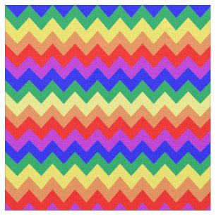 Rainbow Chevron Rand Colorful Tyg