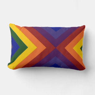 Rainbow Chevrons Lumbarkudde