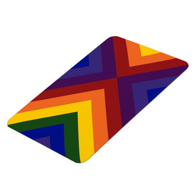 Rainbow Chevrons Magnet (Vänstra Sidan)